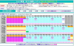 見守り　画面