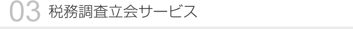 03 税務調査立会サービス